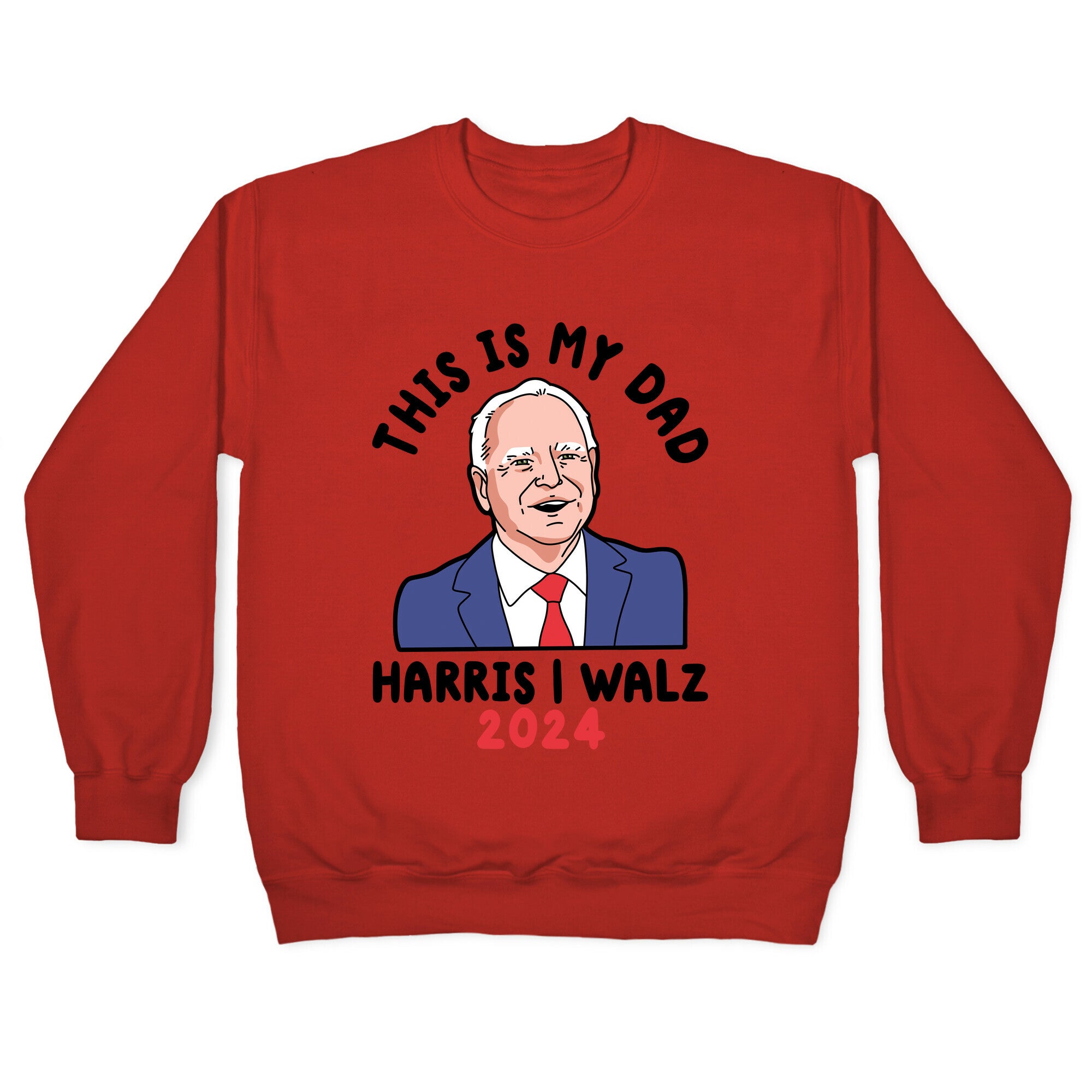 This Is My Dad Tim Walz Crewneck Sweatshirt